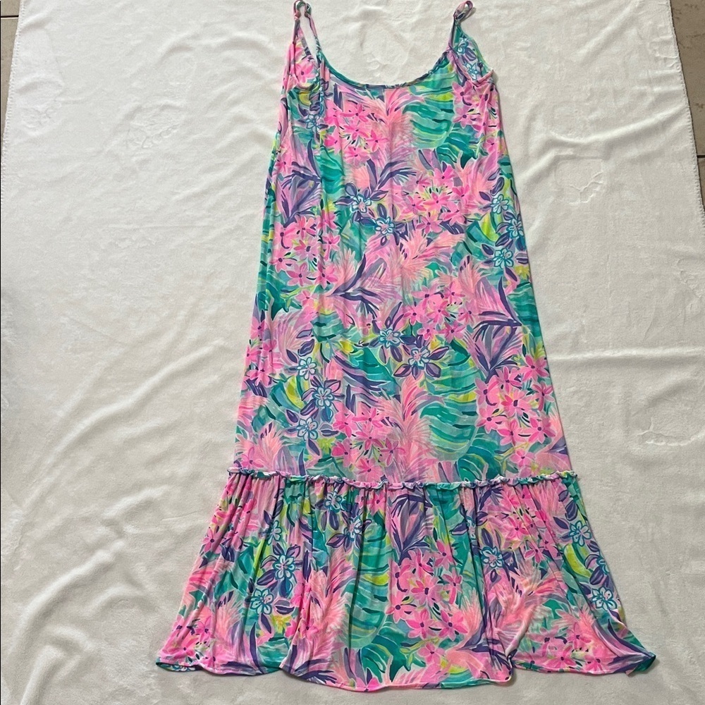 Lilly Pulitzer Pink Floral Maxi Dress - Picture 4 of 12